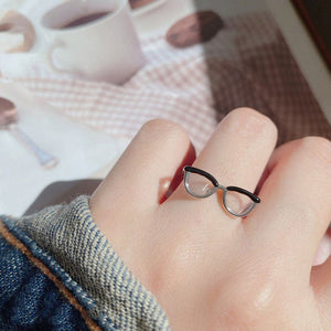 💥HOT SALE 50%OFF💥 かわいいメガネ指輪